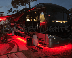 I have a 40' Class A motorhome.  I want to light underneath the coach.  What do I need?